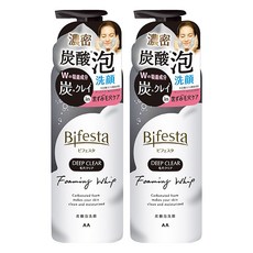 bifesta碧菲絲特 碳酸泡洗顏【炭泥極淨-黑色】深層清潔毛孔 180g, 2個