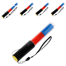 MIREU 二色四功能螢光棒, 紅色 藍色, 6支