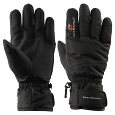 스위스마운틴 남성용 스키장갑 BC870, 블랙, 1개
