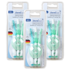 덴티스타 유아용 유치 브러쉬 3단계 3종 세트, 블루, 3세트