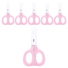 deLi 得力 安全大象帽剪 6070, 6個, 粉色