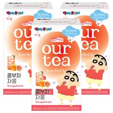 JARDIN our tea 康普茶沖泡粉 葡萄柚口味, 5g, 10條, 3盒