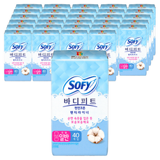 바디피트 천연코튼 팬티라이너 무향, 일반, 40개입, 30개
