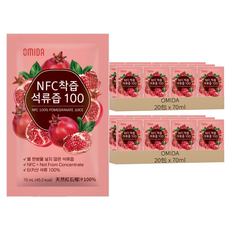 OMIDA 100%天然紅石榴汁禮盒, NFC非濃縮還原, 無添加糖、水及食品添加物, 70ml, 40包
