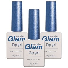 FROM THE NAIL GLAM TOP 凝膠指甲油, 單一顏色, 3個, 10g