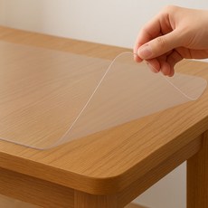 데코리아 유리대용 식탁 데스크 안전 매트, 투명, 두께 1mm x 폭 1200mm x 길이 750mm, 1개
