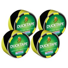 DUCK TAPE 彩色膠帶 安全標示 黃黑色, 4個
