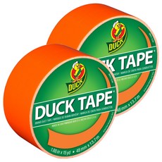 DUCK TAPE 彩色膠帶霓虹橙, 2個