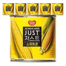 Dongwon 東遠 Just無糖甜玉米罐頭, 340g, 6罐