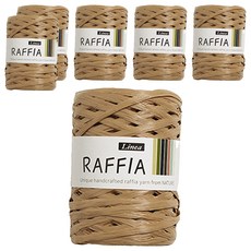 리네아 라피아 뜨개실 40g, 409 진베이지, 6개 409 진베이지, 6개