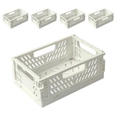 withWIN 접이식 폴딩 캠핑 수납정리함, 화이트, 5개
