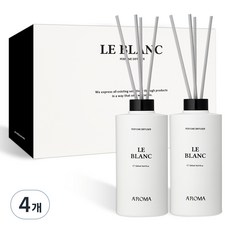 에이로마 르블랑 디퓨저 세트, 플라워가든, 500ml, 4개