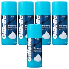 질레트 포오미 센서티브 스킨 쉐이빙 폼, 175g, 5개