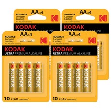 KODAK 柯達 超優質鹼性 AA 電池, 4入, 4個