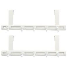 선우랜드 레인보우 2단 문걸이용 옷걸이 미니형, 화이트, 2개