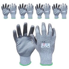 GUARDMAN 5級防割塗層手套 雙手套組, 5套