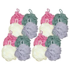 巴比尼 柔軟沐浴球, 隨機出貨, 2個, 8入