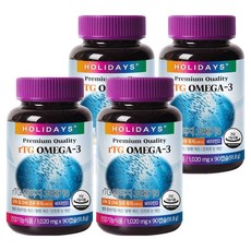 홀리데이즈 rTG 알티지 오메가3, 90정, 4개