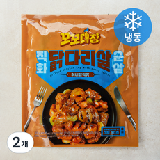 꼬꼬대장 직화 순살 닭다리살 허니갈릭맛 (냉동), 300g, 2개