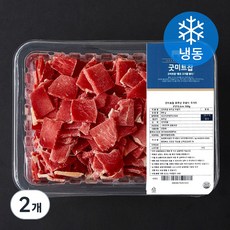 굿미트찹 호주산 우양지 국거리용 3 x 2 x 0.3 cm (냉동), 500g, 2개