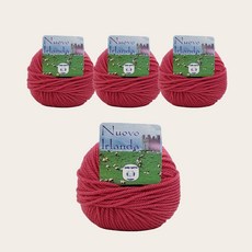 라나가또 누우보 순모 아일랜드 퓨어울 뜨개실 4p, 13427 크렌베리