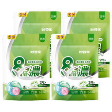 Magic Amah 妙管家 8倍濃洗衣球 煥彩香氛, 25顆, 250g, 4袋