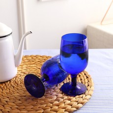 SAMHO GLASS 高腳酒杯 SH2017018 鈷藍色, 2個, 360毫升
