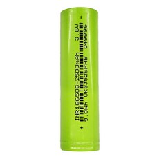 RONEVER 18650鋰電池 2500mAh 18 x 65mm 41g PB002, 1個, 1入