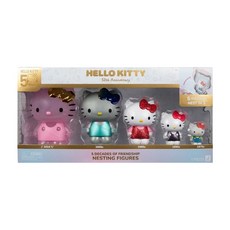 Jazwares Hello Kitty 50週年經典 5入娃娃組, 1組