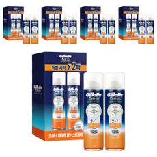 질레트 프로글라이드 액티브 스포츠 쉐이빙 폼, 245g, 10개