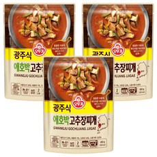 OTTOGI 不倒翁 韓國光州風味櫛瓜辣椒醬湯, 450g, 3包