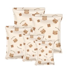 TAILI 太力 餅乾熊真空壓縮袋衣服棉被收納袋套裝 5件套, 1組, 5個