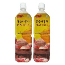 水蜜桃紅茶濃縮汁, 1L, 2瓶