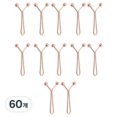 앙플러스 티 안나는 Y핀 허리 줄임 버클 조절 클립, 60개, 로즈골드