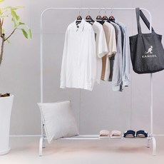 라이프란스 베이직 스탠드 철제 행거, 화이트