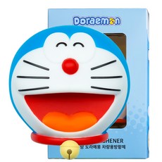 BELLEAMANT 哆啦A夢 大臉 補充型 車用芳香劑, 1個, 黑櫻桃