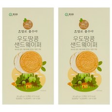 필내음 우도 땅콩 샌드웨이퍼 과자, 2개, 80g