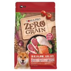 TOMA-PRO 優格 全齡犬用 零穀乾糧, 1.13kg, 1袋, 羊肉  +  鮭魚