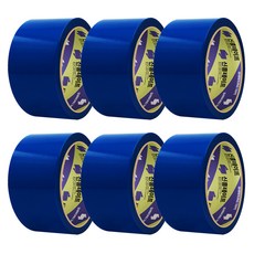 신흥테이프 칼라 박스테이프 파랑 50m, 30개