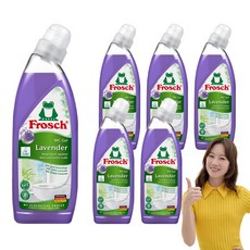 Frosch 德國小綠蛙 馬桶清潔劑 薰衣草, 6個, 750ml