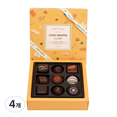 꼬모쎔쁘레 합격기원 초콜릿 9입, 81g, 4개