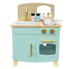 TEAMSON 小廚師馬賽經典玩具廚房 - 白色/薄荷色, 1組, 45 x 28 x 60cm