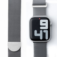 NUART Apple Watch 相容米蘭尼斯錶帶, 銀色