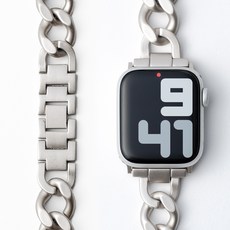 NUART Big Company Apple Watch 相容於細鍊錶帶 38/40 mm, 星光, 1個