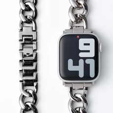 Noart 細鏈金屬錶帶智能手錶錶帶, 銀色, 1個