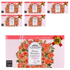 1802 LE CHATELARD 烘衣柔軟香氛去靜電紙 牡丹花束 含法國草本精油 持續濃郁豐富花香, 120張, 6盒