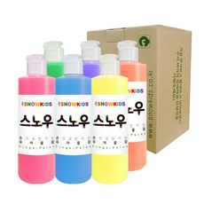 SNOWKIDS 遊戲顏料, 250ml, 6色