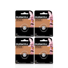 듀라셀 코인 리튬 건전지 CR1632, 1개입, 4개