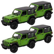 KiNSMAR 2018 Jeep Wrangler 硬頂模型公仔 隨機出貨, 4個