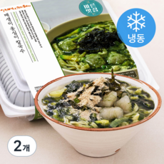 바른식 매생이 옹심이 칼국수 2인분 (냉동), 614g, 2개